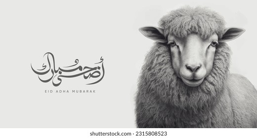 Black and White Sheep - Arabic translation: Eid Adha Mubarak