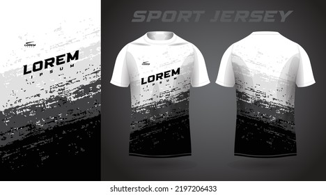 Black White Shirt Sport Jersey Design