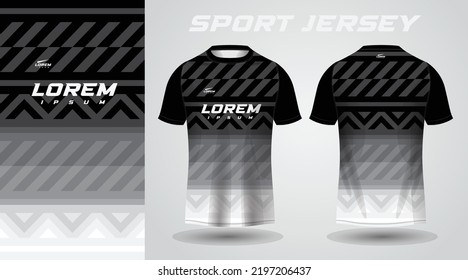 black white shirt sport jersey design