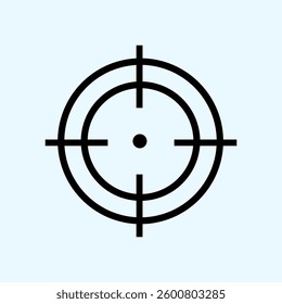 black and white shooting target