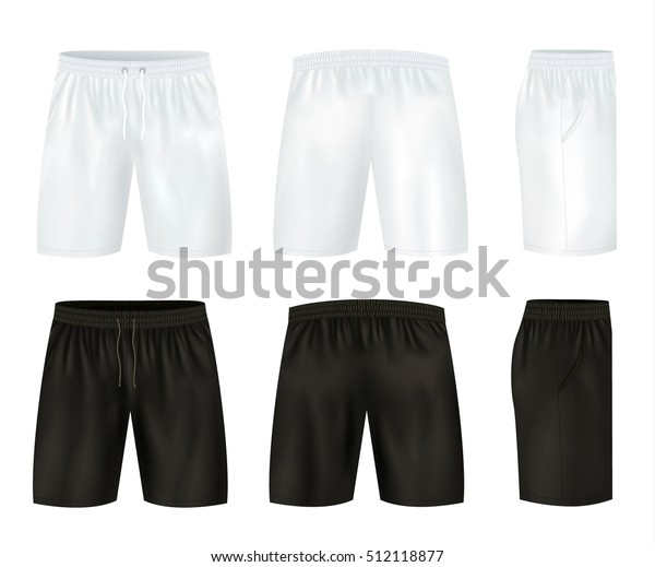 Black White Shorts Icon Set Front Stock Vector (Royalty Free) 512118877 ...