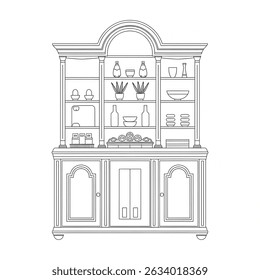 Black and white showcase colouring page 