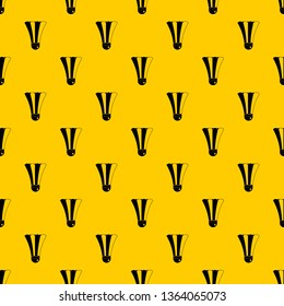 Black and white shuttlecock pattern seamless vector repeat geometric yellow for any design