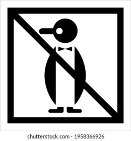 Black and White Sign Board do not freeze