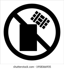 Black and White Sign Board do not tumble