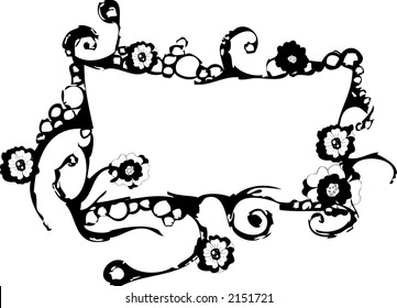 black & white signboard