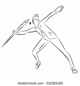 black and white silhouette journalist throwing the pen, white background , isolated illustration