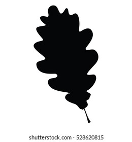 A black and white silhouette of a leaf