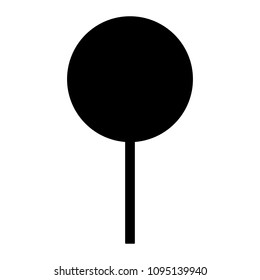 Black White Silhouette Lolly Pop Stock Vector (Royalty Free) 1095139940 ...