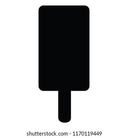 A black and white silhouette of a lolly pop