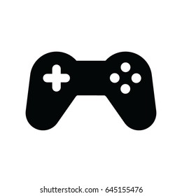 A black and white silhouette of a retro console controller 