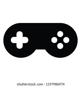 A black and white silhouette vector a game controller