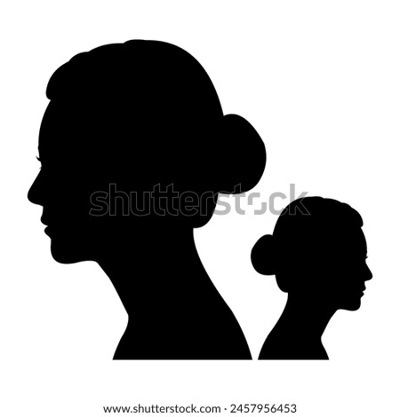 black and white silhouette vector of sad and desperate woman