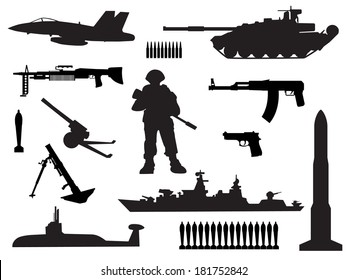 18,752 Machine Gun Silhouette Images, Stock Photos & Vectors | Shutterstock