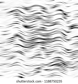 Black and white, silver stripes with a gradient effect in marble style. Dynamic, motion background. Scalable vector graphics