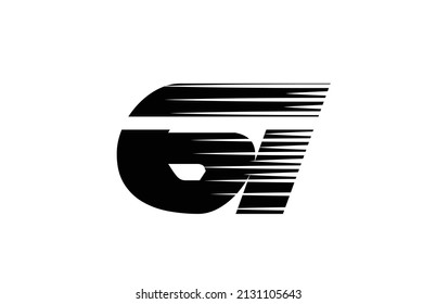 black and white simple 61 number logo icon design. Creative template for business and company