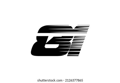 diseño de icono de logotipo de 81 números simple y en blanco y negro. Plantilla creativa para empresas y empresas