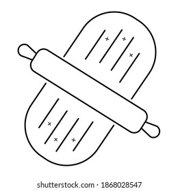 black and white simple bakery icon