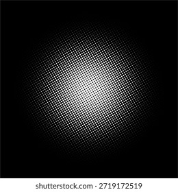 Preto branco simples circular padrão de ponto de meio-tom. eps editável vetor 
