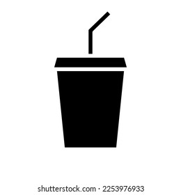 icono de taza de café simple en blanco y negro