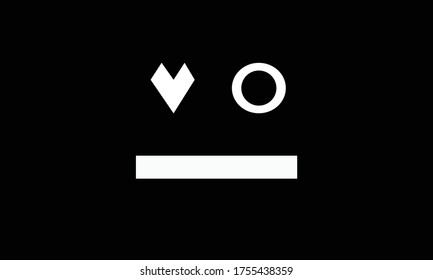 Black and White simple face wallpaper.