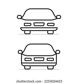 Black and White Simple Flat Car Icon Vector
Car Flat Vector Icon Set with black and white color, illustration isolated, silhouette for web and mobile apps