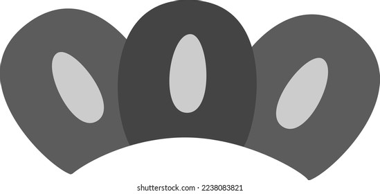 (Schwarz-Weiß) Einfache Illustration von Kiefer (Material im japanischen Stil des Neujahrs)