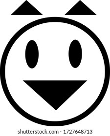 Black And White Simple Vector Emojis 