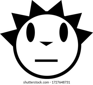 Emojis De Vector Sencillo Blanco Y Negro 