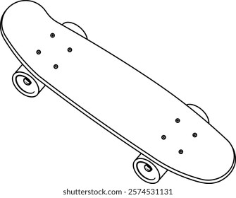 black and white skateboard without background