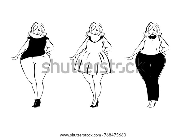 plus size model sketch