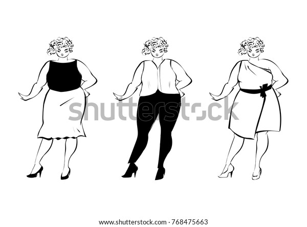 plus size body sketch