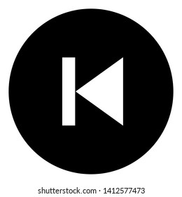 Black and white skip button