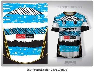 diseño de patrones de sombra en la nube negra y blanca, ilustración, fondo textil para camisetas deportivas, camiseta de fútbol camiseta burla para el club de fútbol. vista frontal coherente
