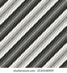 Black And White Slanted Broken Stripe Pattern