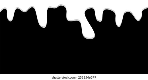 Diseño de Vector de forma abstracta de limo blanco y negro