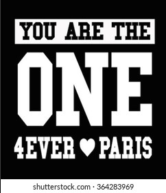 black and white slogan graphic for t-shirt