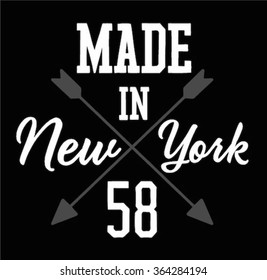 black and white slogan graphic for t-shirt