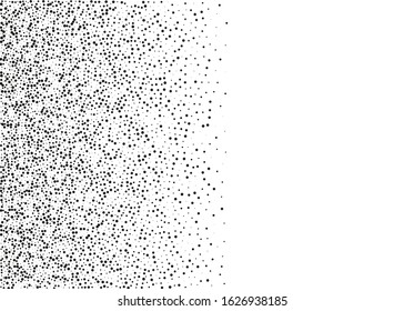 Black white, small and large dots. Random halftone. Creative cover design template. Abstract dotted for decoration design. Creative vector element. Dotted geometric pattern. Dot texture background.