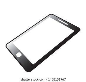 Black and white smatphone  symbol