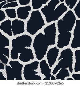 Black White Snake Skin Pattern Vector