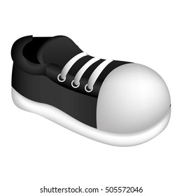 black and white sneaker icon image 