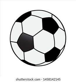 Black and white soccer ball 