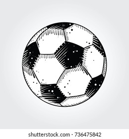 Black and white soccer ball