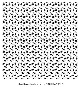Black and white  soccer ball vector 