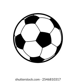 Black and white Soccer Ball Vector