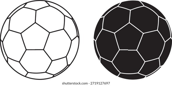 Bolas de futebol preto e branco com padrões pentagonais futebol esporte