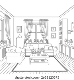 Sala de conjunto de sofá preto e branco