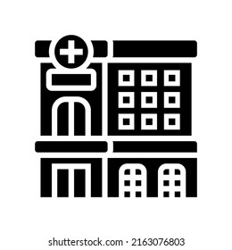 Black and White Solid Civil Engineering Icon. Creative building icon for your company