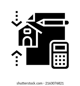 Black and White Solid Civil Engineering Icon. Creative building icon for your company